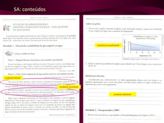 SA: conteúdos
conteúdo factual
conteúdo conceitual
conteúdo procedimental
conteúdo atitudinal
 