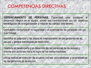 COMPETENCIAS DIRECTIVAS 