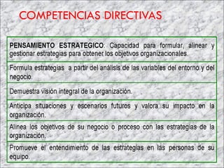 COMPETENCIAS DIRECTIVAS 
