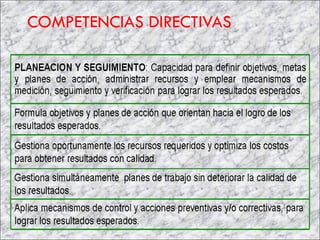 COMPETENCIAS DIRECTIVAS 
