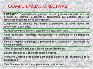 COMPETENCIAS DIRECTIVAS 