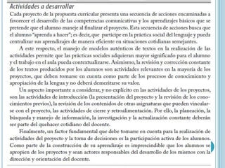 Competencias plan curricular