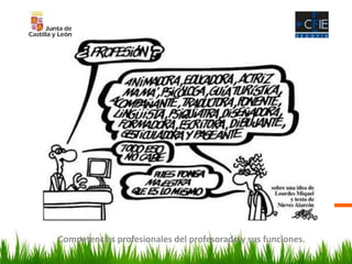 )
Competencias profesionales del profesorado y sus funciones.
 
