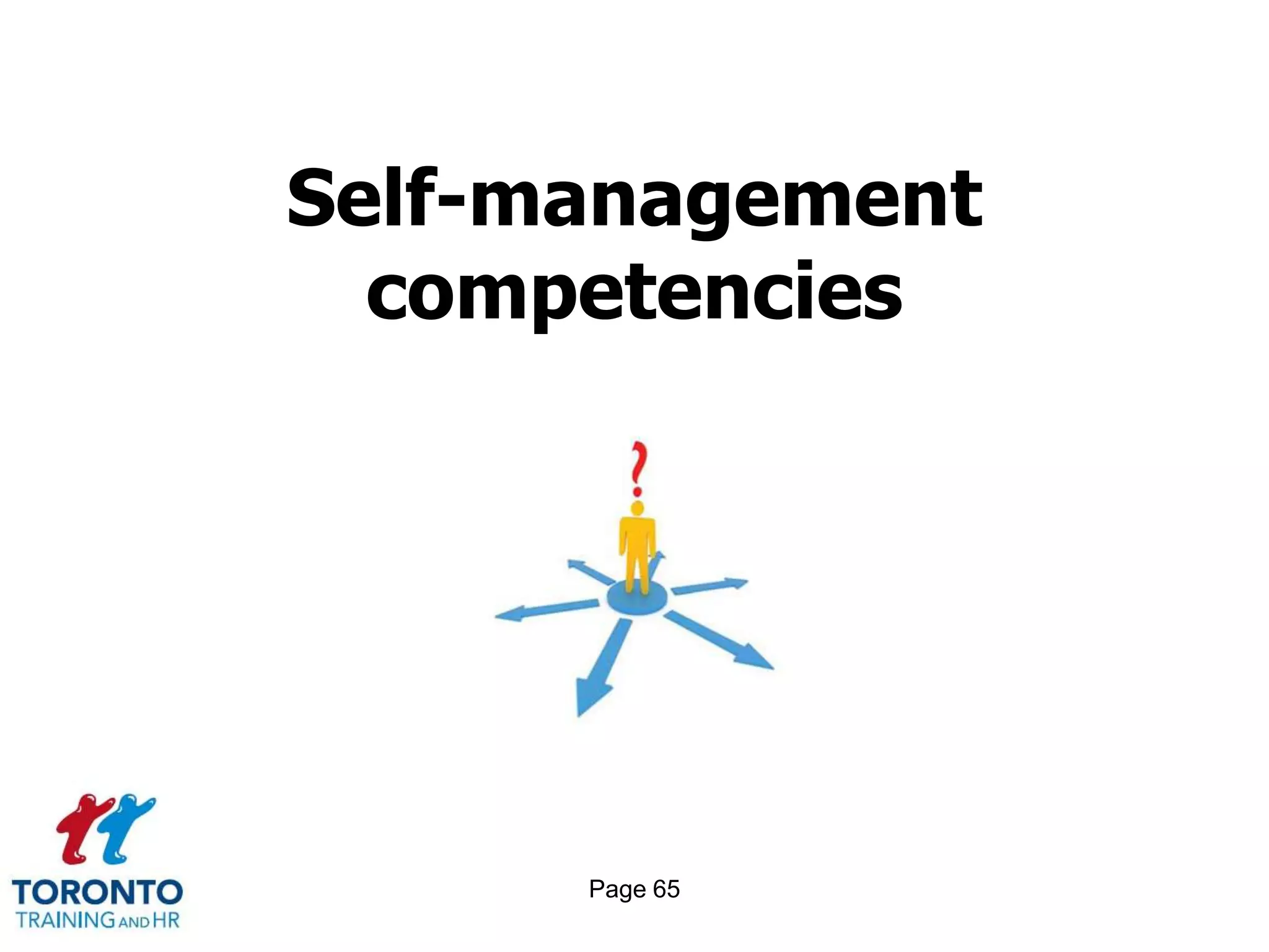 Self-management
  competencies




      Page 65
 