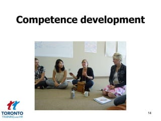 Competence development 
14 
 