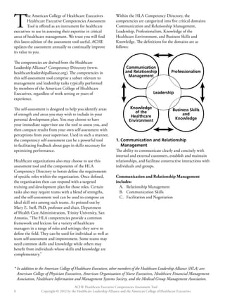 Competencies assessment tools 2013 booklet | PDF