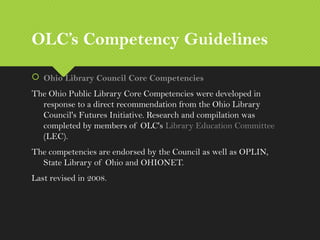 Competencies for library staff edited 2015 | PPT