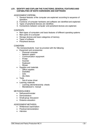 Competency based curriculum-bread | DOC