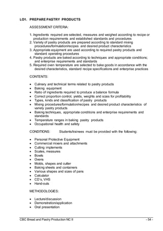 Competency based curriculum-bread | DOC