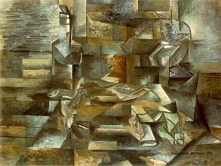 Cubism Braque Bottle and Fishes 1910 