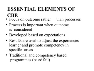 competency based education for bsc &msc | PPTX