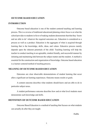 Competency based education and obe | PDF