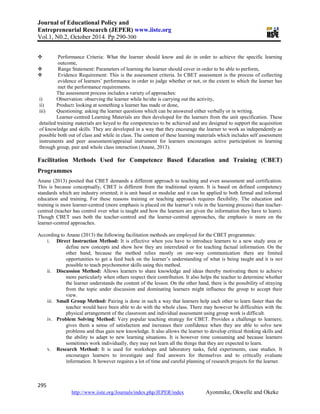 Competency based education and training in technical | PDF