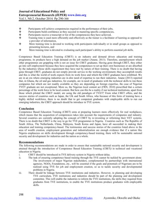Competency based education and training in technical | PDF