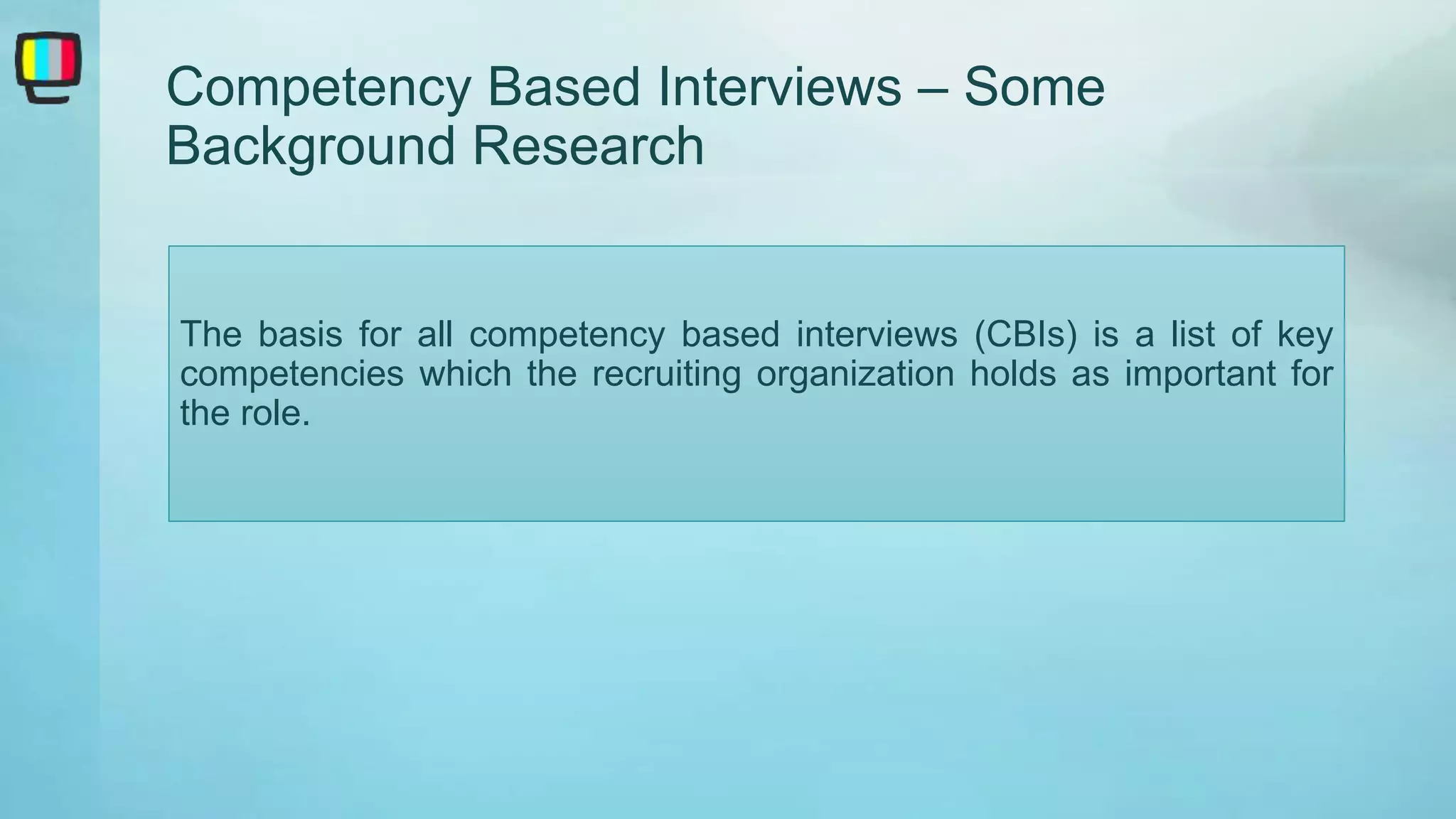 Competency based interviews 1 (1) | PPTX