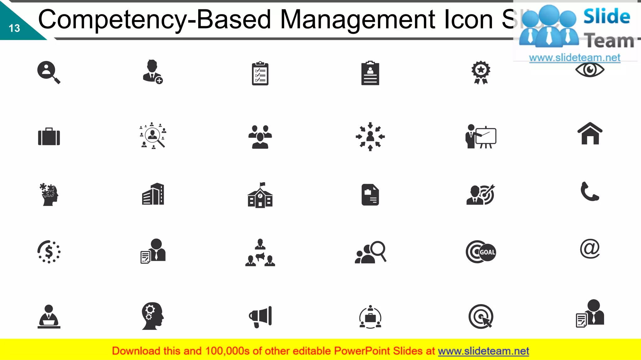 Competency-Based Management Icon Slide13
 