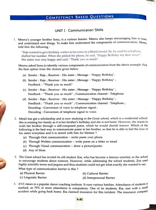 competency based questions class 10 2024 | PDF | Medical Health