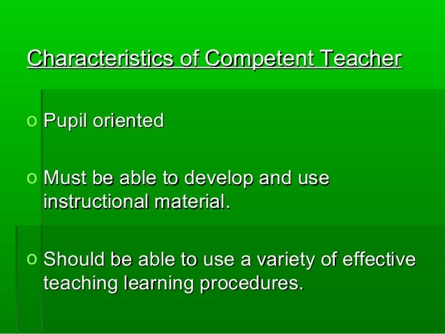 Competency Based Teacher Education And Methods Assessing Teacher Comp