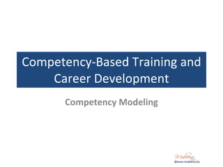 Competency-Based Training and Career Development Competency Modeling © www.mubeena.biz 
