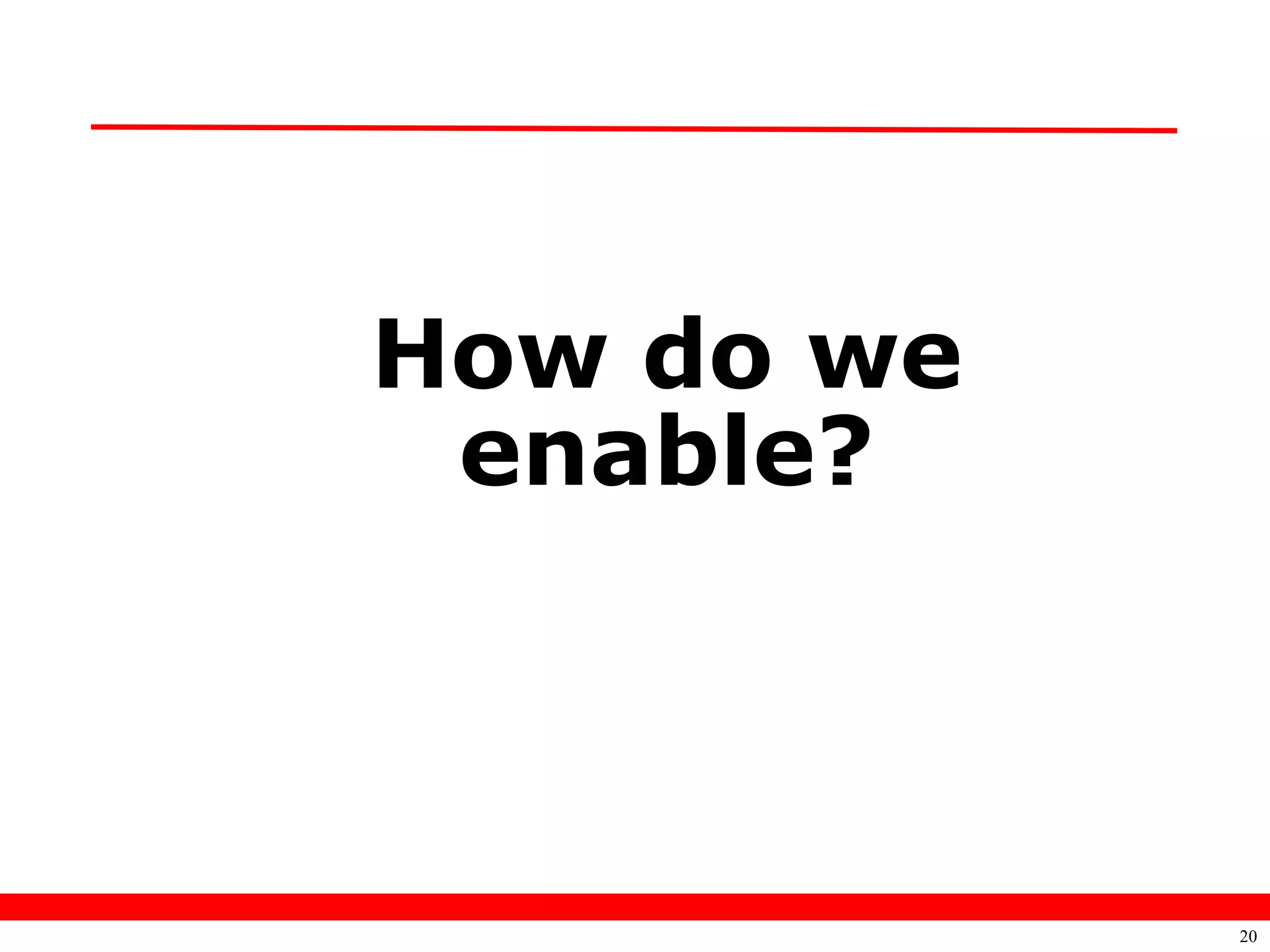 How do we
 enable?



            20
 