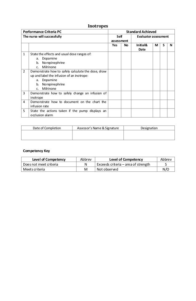 istat competency checklist istat competency checklist