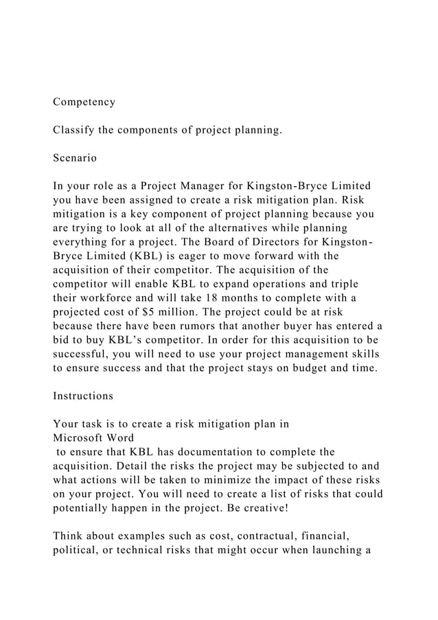 competencyclassify-the-components-of-project-planning-sc-docx