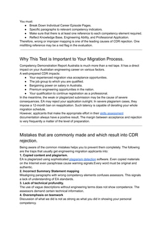 Comprehensive Guide to Competency Demonstration Report (CDR) for ...