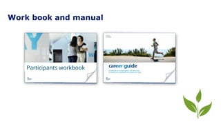 Work book and manual
Participants workbook
 