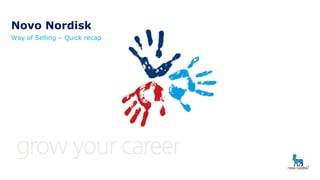 Novo Nordisk
Way of Selling – Quick recap
 