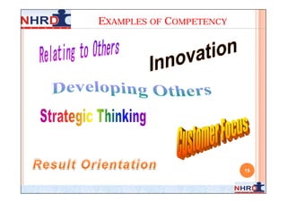 EXAMPLES OF COMPETENCY




                         15
 