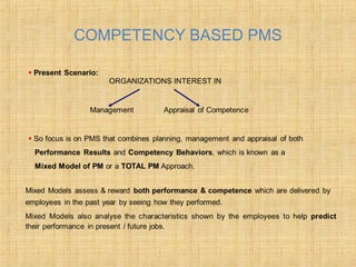 COMPETENCY BASED PMS
 
