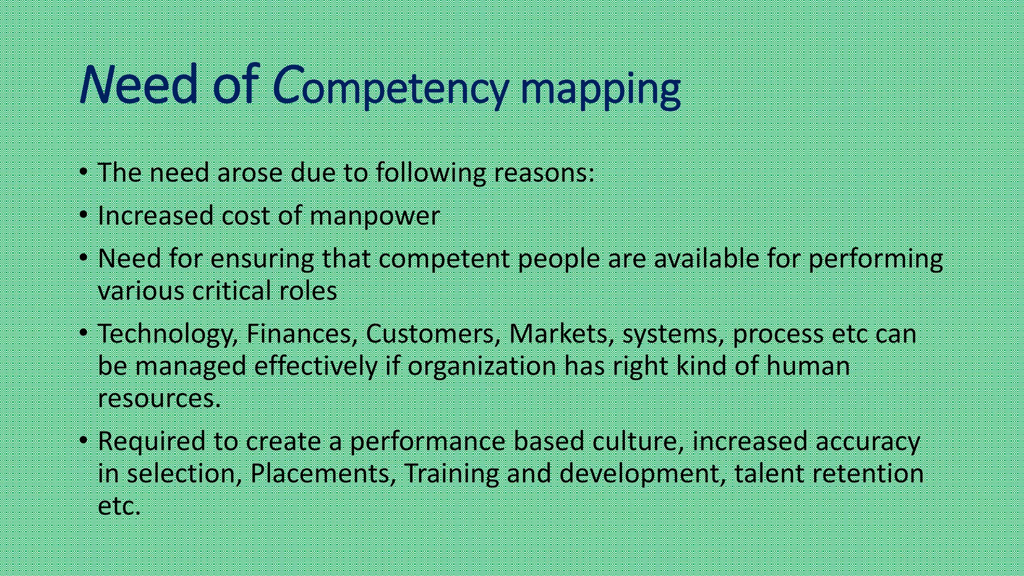 Competency mapping | PPT