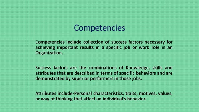 Competency mapping | PPT