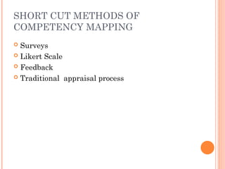 Competency Mapping process basic meaning and steps | PPT