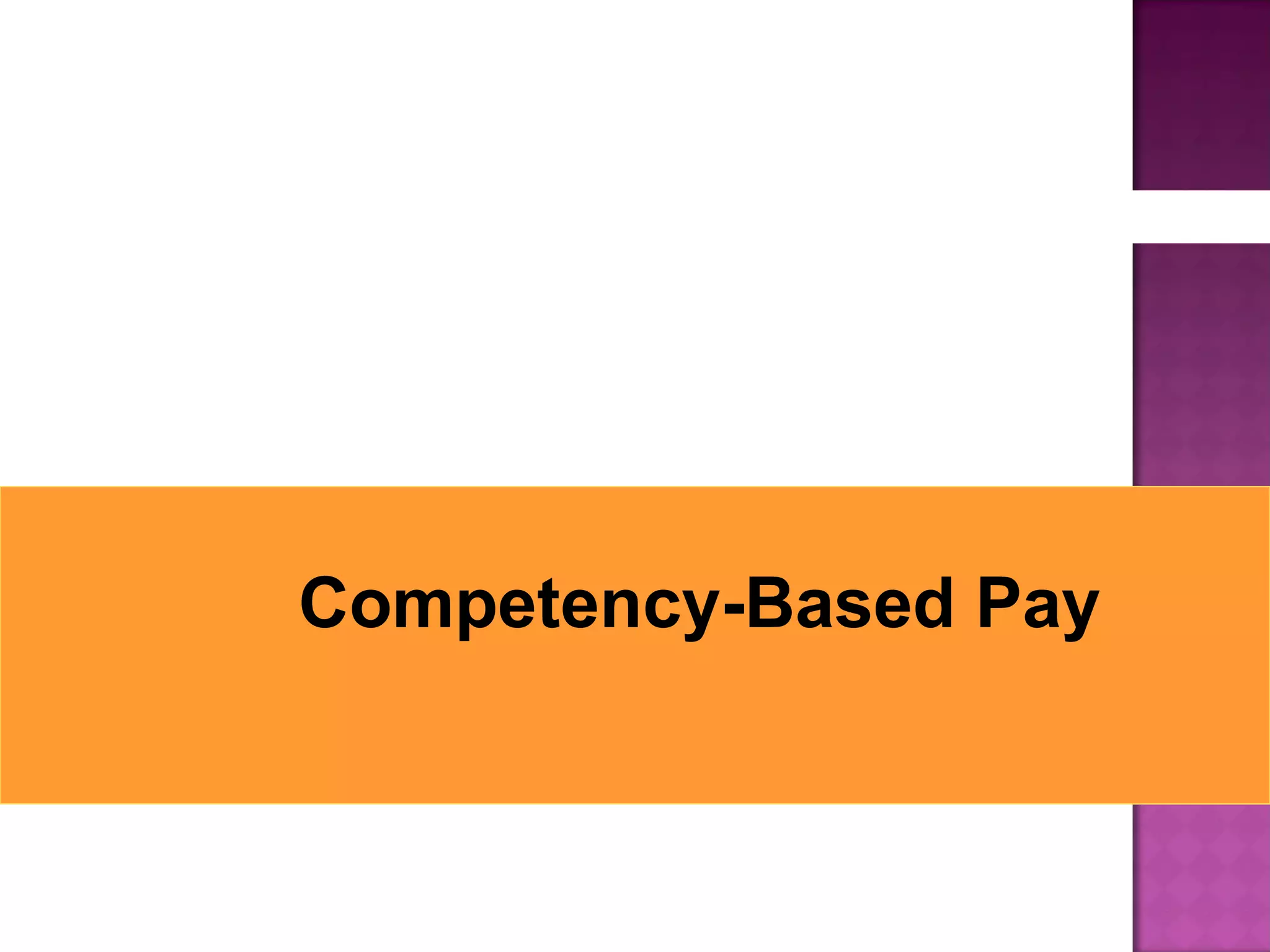 Competency-Based Pay 