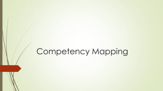 Competency Mapping
 