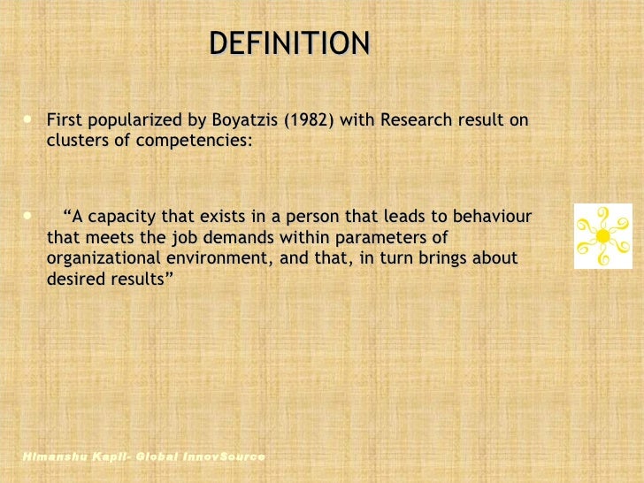 Phd thesis on competency mapping