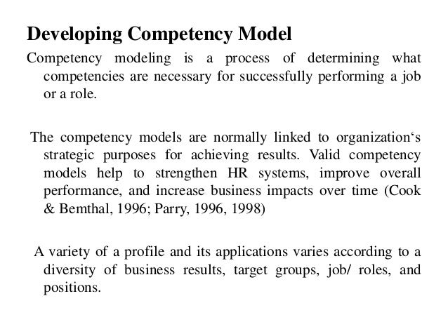 Competency model