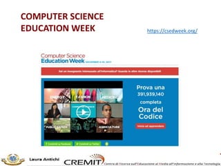 COMPUTER SCIENCE
EDUCATION WEEK https://csedweek.org/
 