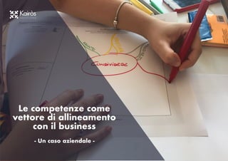 Mappa competenze
Le competenze come
vettore di allineamento
con il business
- Un caso aziendale -
 