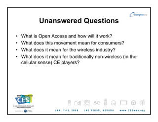 Compete's CES Presentation on Open Access: January 2008