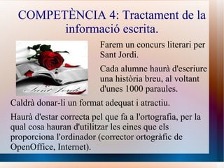 Cada un crearà una  pàgina nova i hi posarà la informació que cregui  oportú, afegint-hi imatges  o altres elements. 