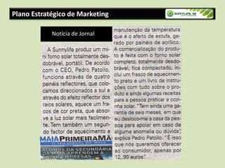Plano Estratégico de MarketingNotícia de JornalArtigo do jornal