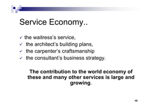 competing in Service economy