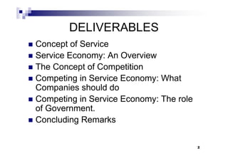 competing in Service economy