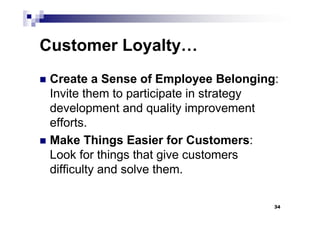 competing in Service economy