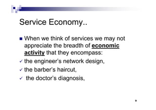 competing in Service economy