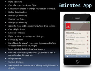 Emirates Api Competing information systems used in emirates | PPTX