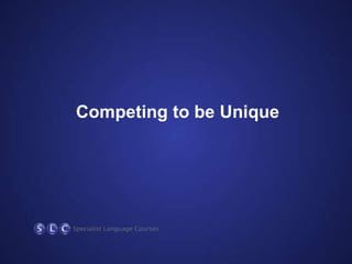 Competing to be Unique

 