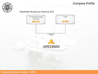 Competing Values Analysis - APEX
Company Profile
 